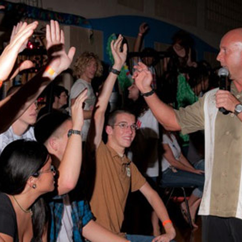 Erick Kand Comedy Hypnotist Act audience enthusiastic