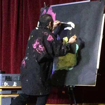 Mike Angelo Presents Historical Speed Painting Comedy Variety Performance